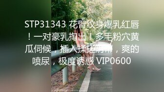 STP31343 花臂纹身爆乳红唇！一对豪乳掏出！多毛粉穴黄瓜伺候，插入揉搓阴蒂，爽的喷尿，极度诱惑 VIP0600