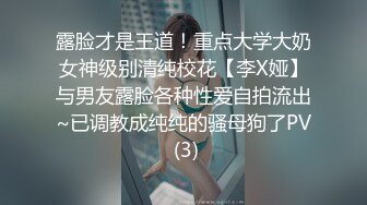 露脸才是王道！重点大学大奶女神级别清纯校花【李X娅】与男友露脸各种性爱自拍流出~已调教成纯纯的骚母狗了PV (3)